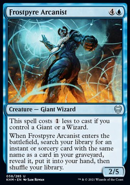 Frostfeuer-Arkanist KHM-58 Uncommon Near Mint Deutsch Foil