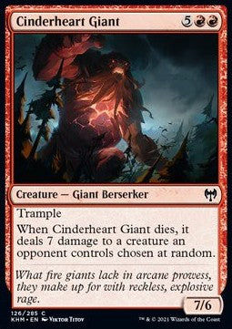 Zunderherz-Riese KHM-126 Common Near Mint Englisch Foil