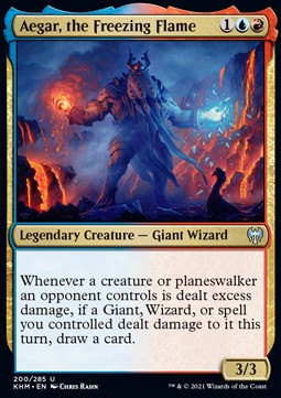 Aegar die Frostflamme KHM-200 Uncommon Near Mint Englisch Foil
