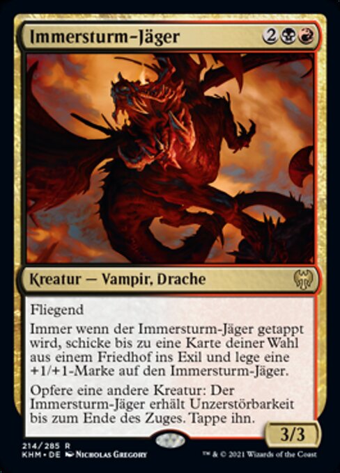 Immersturm-Jäger KHM-214 Rare Excellent Deutsch Foil