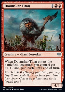Doomskar-Titan KHM-130 Uncommon Near Mint Englisch Foil
