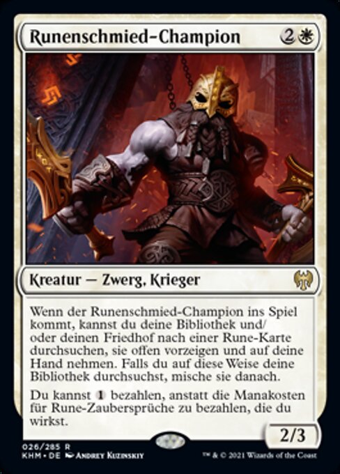 Runenschmied-Champion KHM-26 Rare Near Mint Deutsch