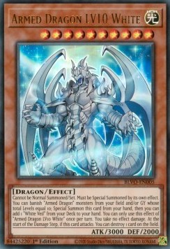 Bewaffneter Drache LV10 Weiß BLVO-005 Ultra Rare Excellent Deutsch 1. Auflage