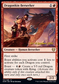 Drachenhaut-Berserker (V.1) PKHM-131 Rare Excellent Englisch Foil