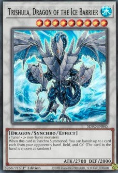 Trishula, Drache der Eisbarriere SDFC-045 Super Rare Near Mint Deutsch 1. Auflage