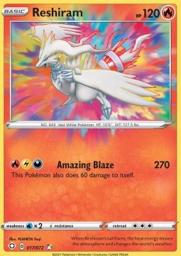 Reshiram SHF-17 Amazing Rare Excellent Deutsch