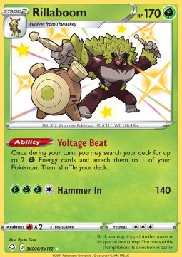 Rillaboom SHF-SV6 Secret Rare Good Englisch