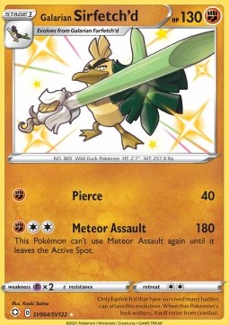 Galarian Sirfetch'd SHF-SV64 Secret Rare Near Mint Deutsch