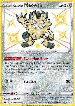 Galarian Mauzi SHF-SV86 Secret Rare Excellent Deutsch