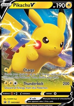 Pikachu V SWSH-061 Promo Excellent Englisch