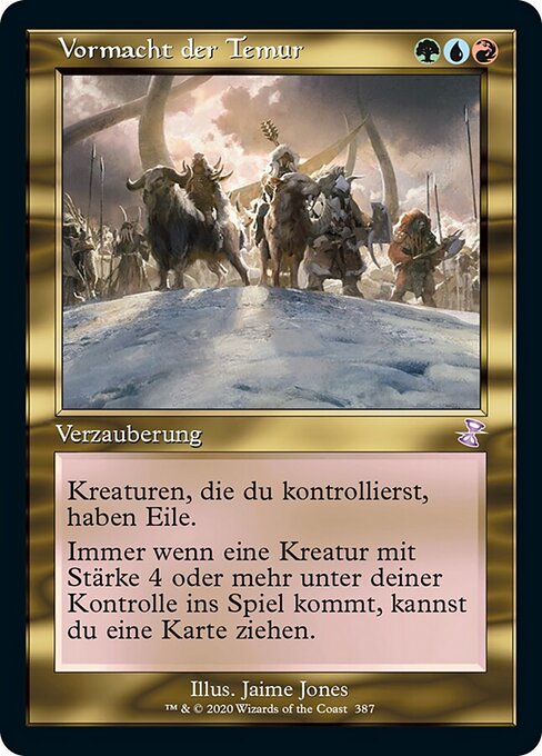 Vormacht der Temur XTSR-387 Time Shifted Excellent Deutsch Foil