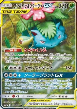 Venusaur & Snivy GX sm11a-066 Secret Rare Near Mint Japanisch