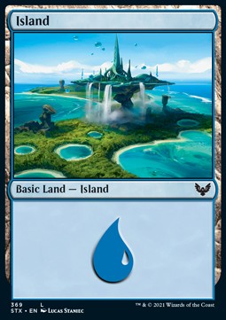Insel (V.2) XSTX-369 Land Near Mint Deutsch Foil