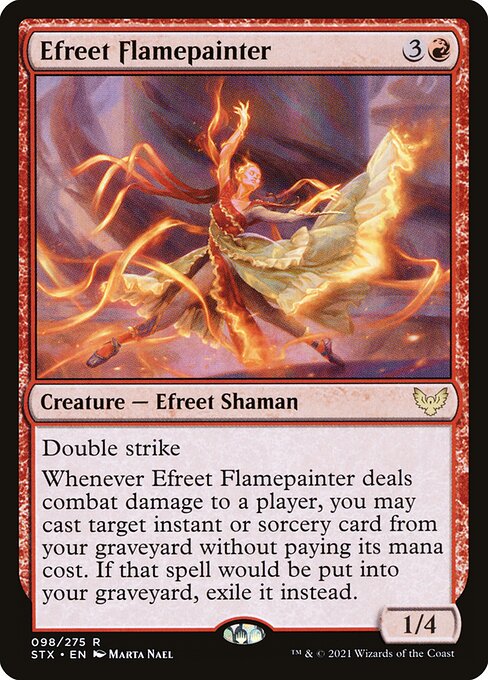Efreet Flamepainter STX-98 Rare Near Mint Englisch