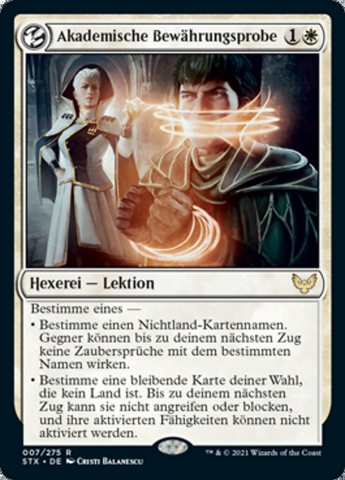 Akademische Bewährungsprobe STX-7 Rare Excellent Deutsch
