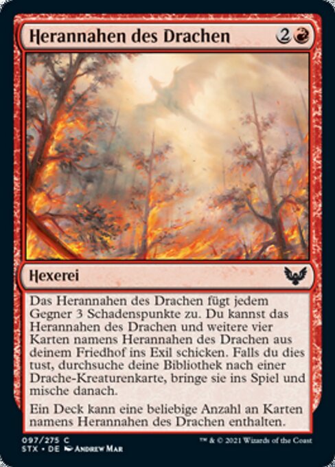 Herannahen des Drachen STX-97 Common Near Mint Deutsch