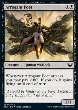 Arroganter Poet STX-63 Common Near Mint Englisch Foil