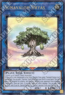 Sunavalon Dryas GFTP-EN018 Ultra Rare Near Mint Englisch 1. Auflage