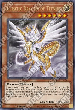 Priesterlicher Drache von Tefnuit GFTP-050 Ultra Rare Near Mint Deutsch 1. Auflage