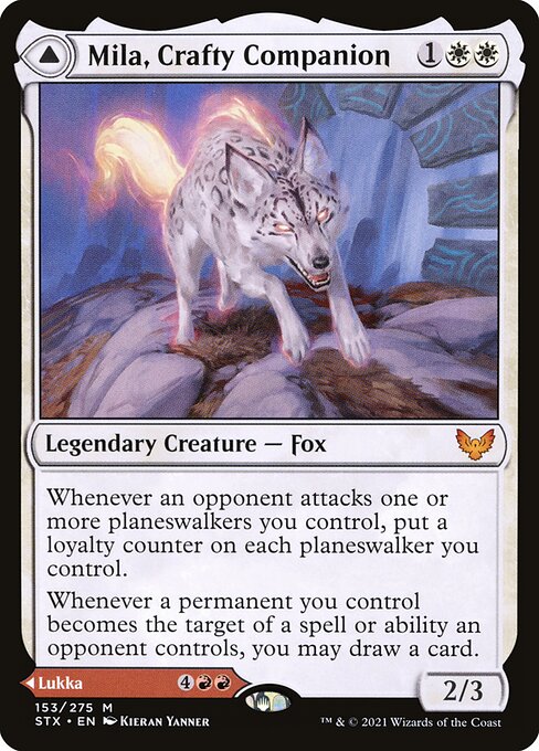 Mila, gewandte Begleiterin // Lukka, abtrünniger Bynder STX-153 Mythic Excellent Deutsch Foil