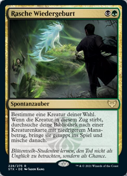 Rasche Wiedergeburt STX-228 Rare Played Deutsch Foil