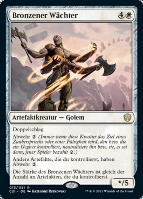 Bronzener Wächter C21-13 Rare Excellent Deutsch
