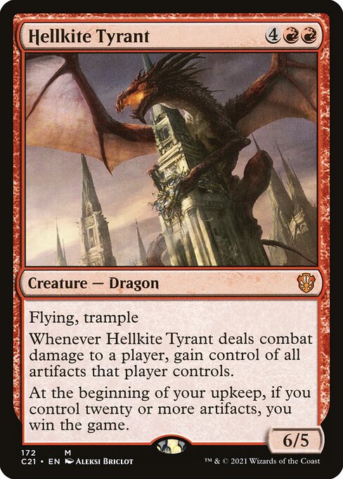 Tyrannischer Höllendrache C21-172 Mythic Excellent Englisch
