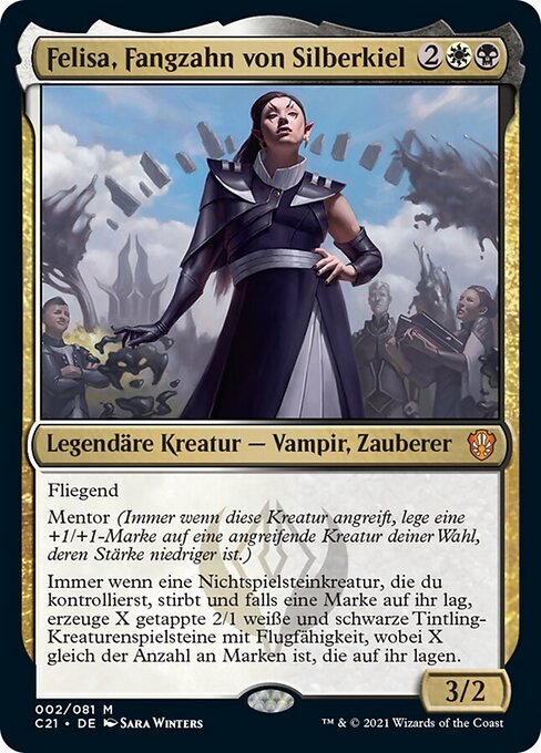 Felisa, Fangzahn von Silberkiel C21-2 Mythic Excellent Deutsch Foil