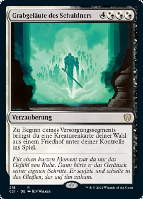 Grabgeläute des Schuldners C21-215 Rare Excellent Deutsch