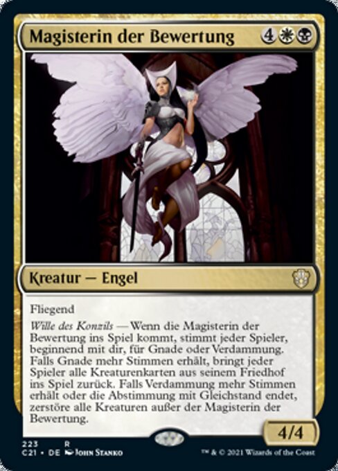 Magisterin der Bewertung C21-223 Rare Near Mint Deutsch