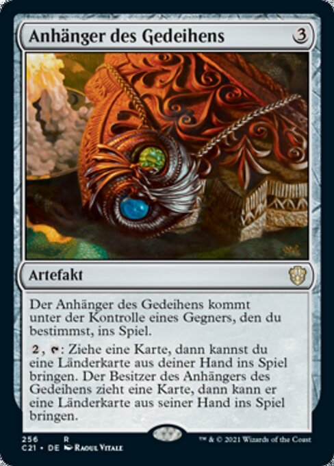 Anhänger des Gedeihens C21-256 Rare Near Mint Deutsch