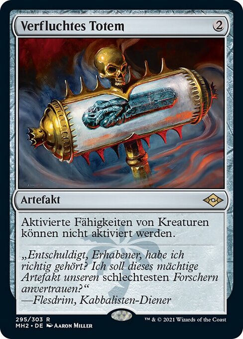 Verfluchtes Totem (V.1) MH2-295 Rare Near Mint Deutsch