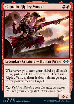 Kapitänin Ripley Vance MH2-119 Uncommon Near Mint Deutsch Foil
