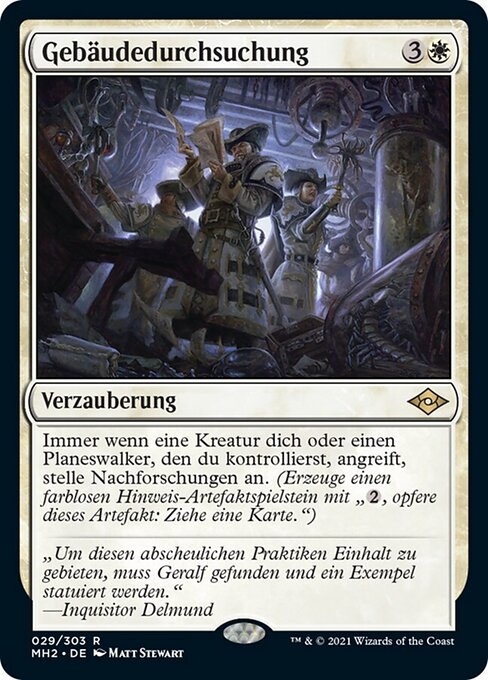 Gebäudedurchsuchung MH2-29 Rare Near Mint Deutsch