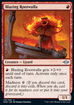 Flammende Wurzeleidechse MH2-115 Uncommon Near Mint Deutsch Foil