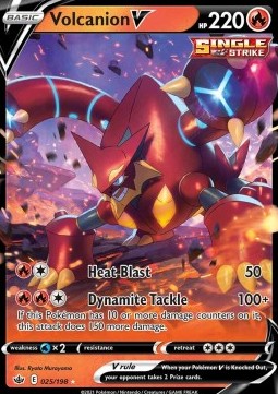 Volcanion V CRE-025 Ultra Rare Near Mint Englisch