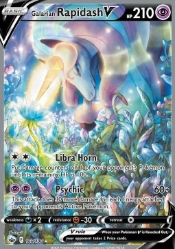Galarian Gallopa V CRE-168 Ultra Rare Near Mint Deutsch