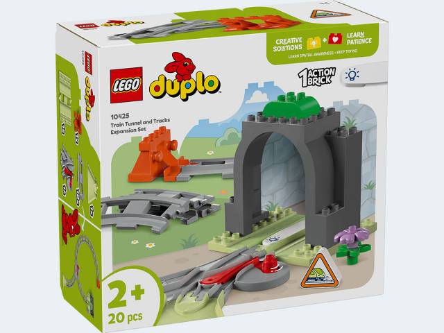 LEGO Duplo Eisenbahntunnel u Schienen Erweiterung