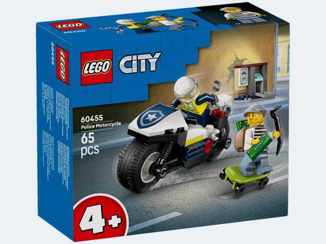 LEGO City Verfolgungsjagd mit dem Polizeimotorrad