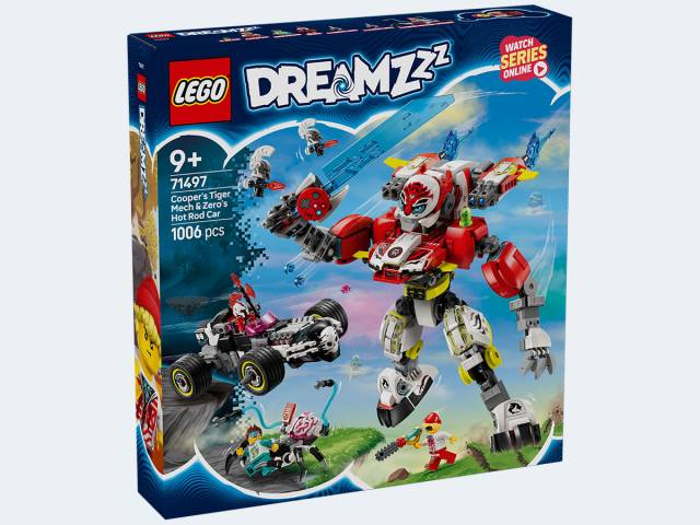 LEGO DREAMZzz Coopers Tiger-Mech und Zeros Hot Rod