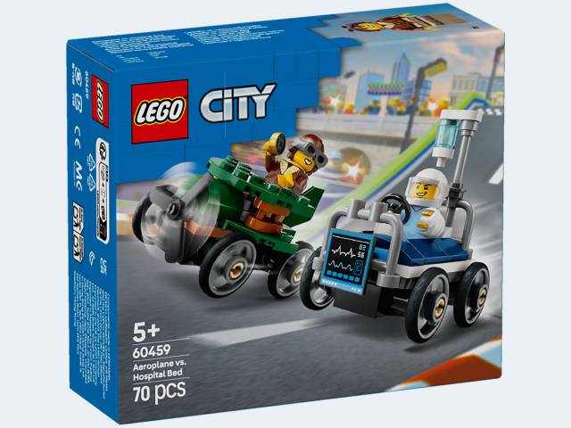 LEGO City Flugzeug vs Krankenhausbett