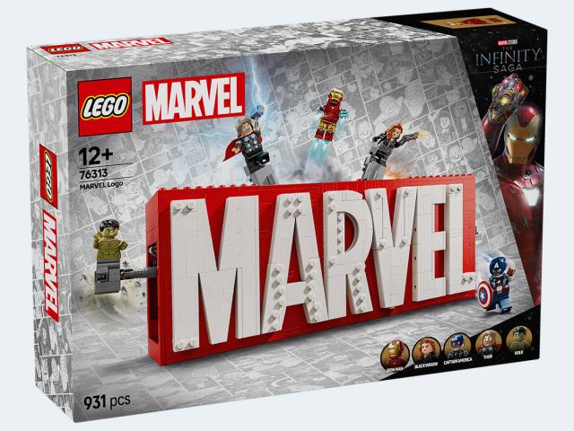 LEGO Marvel MARVEL Logo & Minifiguren