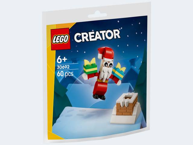 LEGO Polybag Creator Weihnachtsmann im Schornstein
