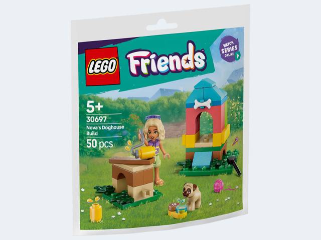 LEGO Polybag Friends Novas selbsgebaute Hundehütte
