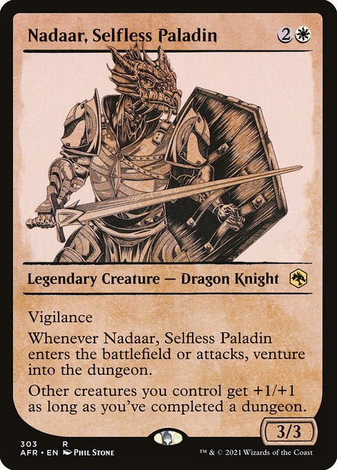 Nadaar, selbstloser Paladin XAFR-303 Rare Excellent Englisch Foil