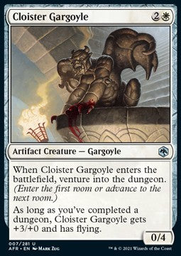 Klostergargoyle AFR-7 Uncommon Near Mint Deutsch Foil