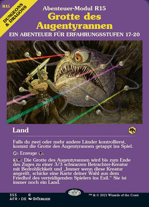 Grotte des Augentyrannen XAFR-355 Rare Near Mint Deutsch