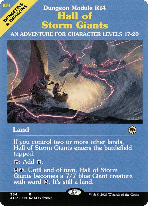 Hall of Storm Giants XAFR-354 Rare Near Mint Englisch Foil