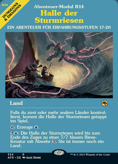 Halle der Sturmriesen XAFR-354 Rare Excellent Deutsch