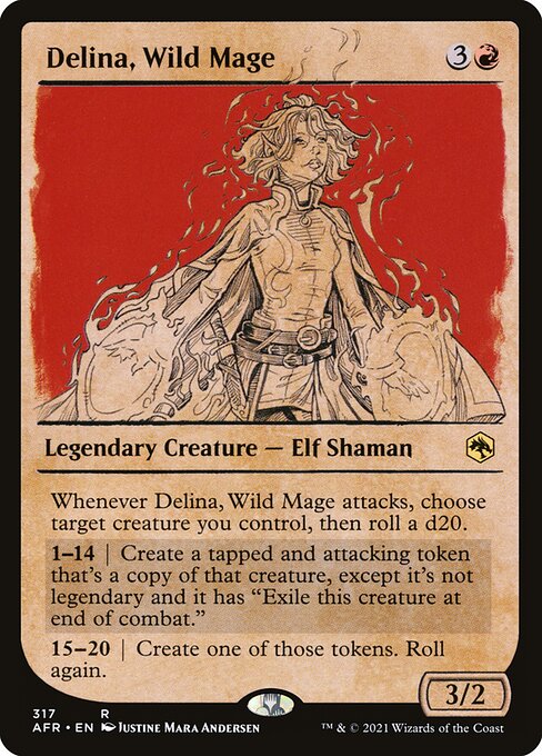 Delina, Wild Mage XAFR-317 Rare Excellent Englisch